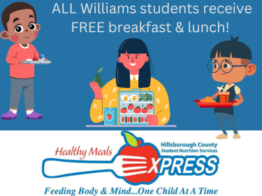  Children holding school lunches